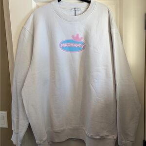 NWT Madhappy Crewneck in Nimbus (gray) XXL